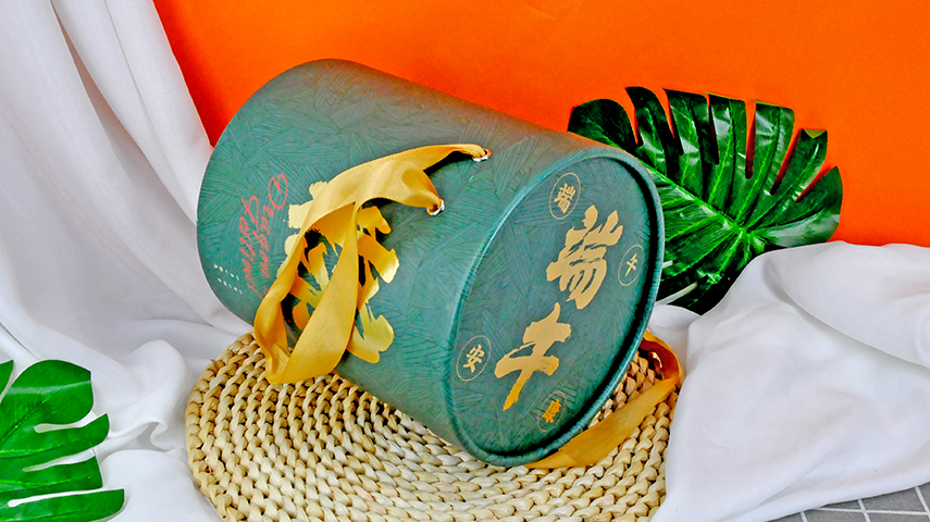 手提圓筒粽子禮盒